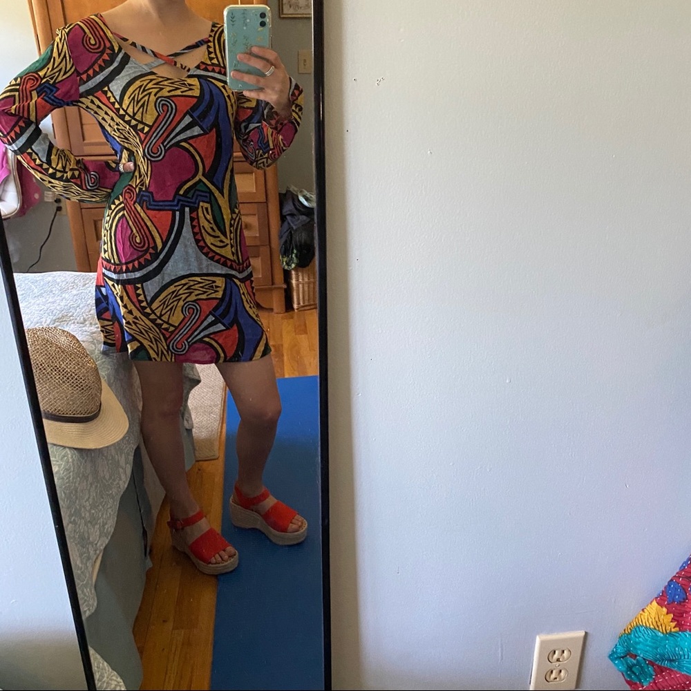 PacSun Fun Pattern Mini Dress - Picture 6 of 6